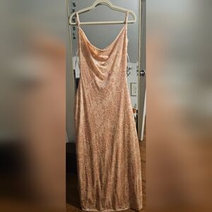 Princess Polly Coral Floral Maxi Dress